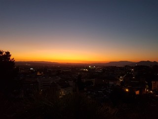 Atardecer naranja