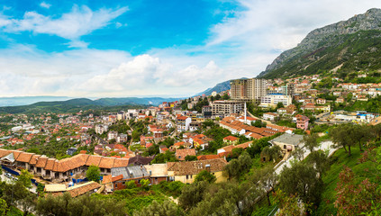 Fototapeta na wymiar View from Kruja castle, Albania