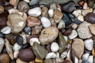 assorted rock on the beach