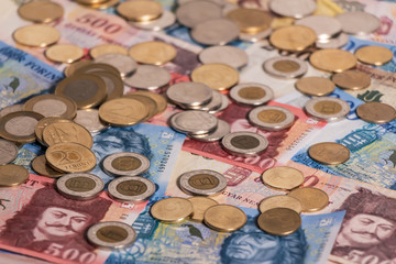 Hungarian forint. HUF banknotes and coins