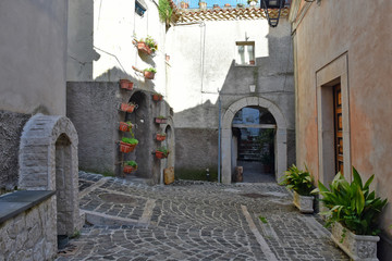 A street of Sant'Agapito, village of Molise region, Italy.