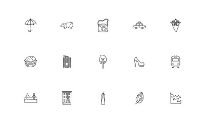 bundle of new york city set icons