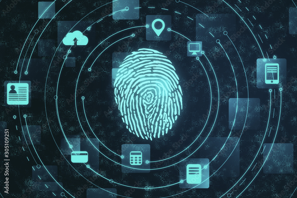 Poster вigital security and private data access