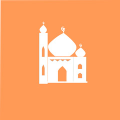 Islamic Mosque Silhouette Vector Material