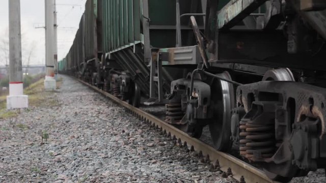 freight train perspective. business cargo railroad transportation shipping