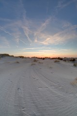 The sandy shore if the Vrouwenpolder, Zeeland, Netherlands