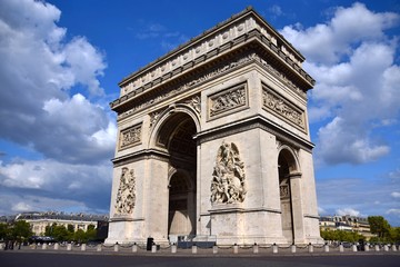 Fototapeta na wymiar Arc de Triomphe in Paris - France