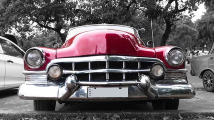 Zelfklevend Fotobehang Cubaanse klassieke auto © Michael Barkmann
