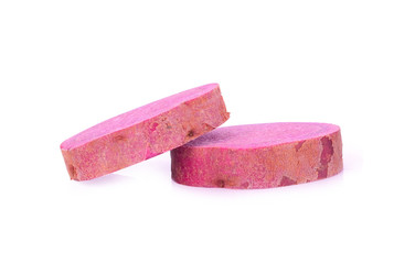 sweet potato on the white background