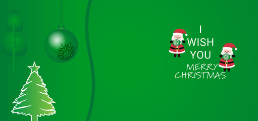 Naklejka na ściany i meble Christmas green background design