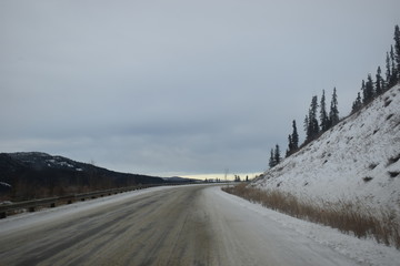 carretera en invierno