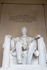Lincoln memorial monument in Washington DC