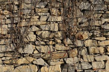 Brick and stone walls