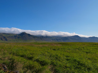 Landscape scenes on the island of Iceland