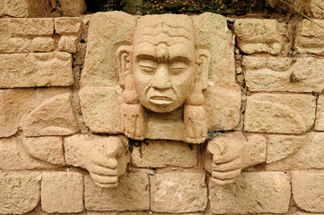 Obraz premium Central America, Copan ruins in Honduras
