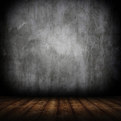 empty interior room with grunge wall