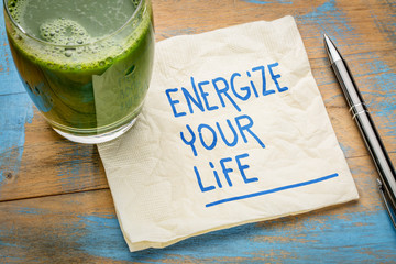 energize your life - napkin concept