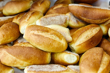Batch of freshly baked Portuguese Bread Rolls