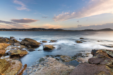 Sunrise Seascape and Rock Platform