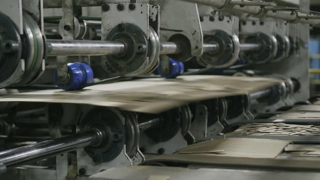 carton box making process paper mill factory
