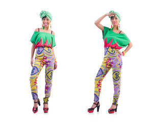 Girl preparing for summer vacation