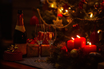 wine, glass, christmas, candle, table, champagne, red, celebration, drink, alcohol, fire, holiday, dinner, romantic, party, light, restaurant, candles, xmas, decoration, night, new, wineglass, romance