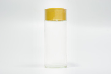 Colorless glass bottles, empty bottles, spice bottles, kitchenware