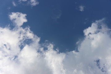 blue sky with clouds