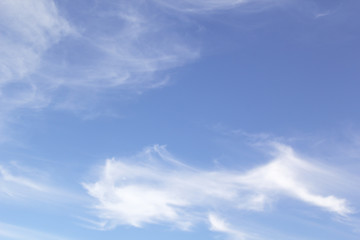 Blue sky clouds background.