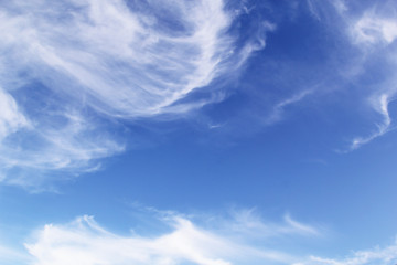 Blue sky clouds background.