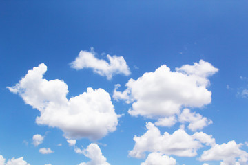 Naklejka na ściany i meble blue sky background. nature with clouds