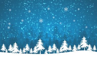Holiday winter background for Merry Christmas
