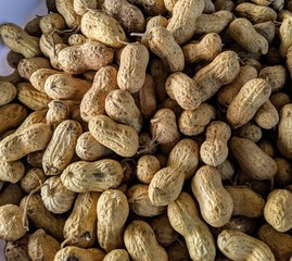almonds on a wooden background
