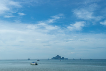 motorboat in the sea