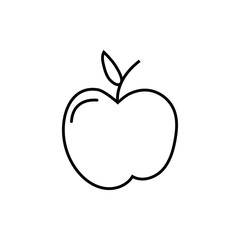 apple fresh fruit isolated icon