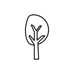 tree plant nature isolated icon