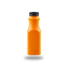 bottle of milk tea isolated on white background