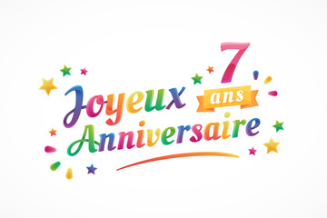 Joyeux Anniversaire 10 Ans Carte De Vœux Wall Mural Wallpaper Murals Jeromecronenberger