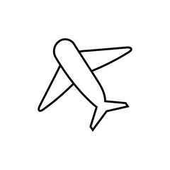 airplane flying travel isolated icon