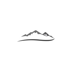 mountains logo vector illustration template