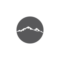 mountains logo vector illustration template