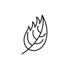 leaf plant nature isolated icon