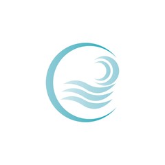 wave logo vector illustration template