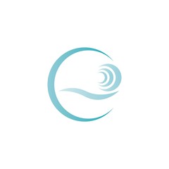 wave logo vector illustration template