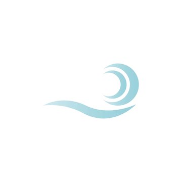 wave logo vector illustration template
