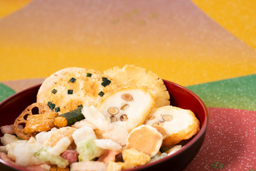 日本のお菓子　おかき