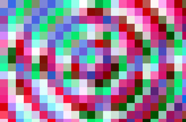 Green pink white colorful mosaic background