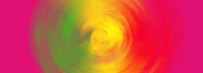 Obraz premium Colorful abstract background. Digital painting with flow brush stroke. Liquid look, red, yellow, green tone. Banner frame. Radius blur.