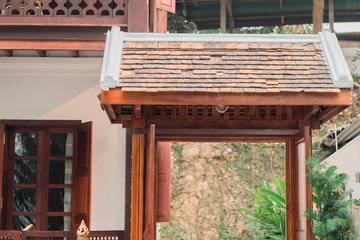 Front Door of home at Luang Prabang.