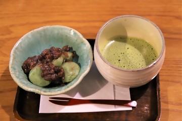 抹茶とぜんざい
